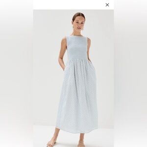 Hill House Cosima nap dress in blue size large NWT